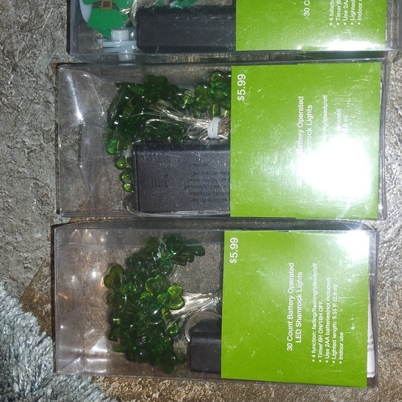 Battery Operated Green LED String Lights - Picture 2 of 3